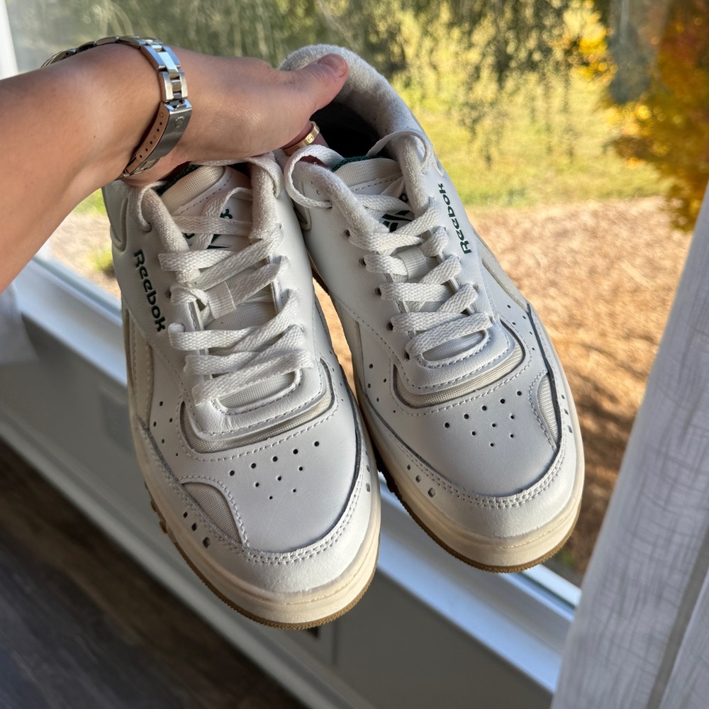 Reebok platform off white cream green sneakers 7 - Picture 3 of 6